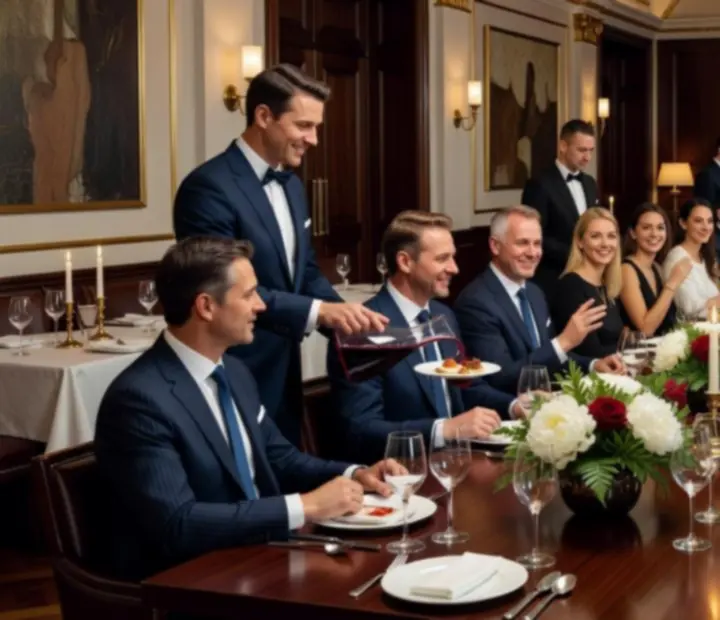 Elegancka kolacja biznesowa w restauracji Nova Streloria